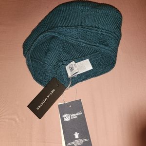 NWT Johnstons of Elgin 100% Cashmere beret in Emerald one size